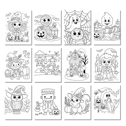 Grand ensemble d'activités d'halloween pour les petits