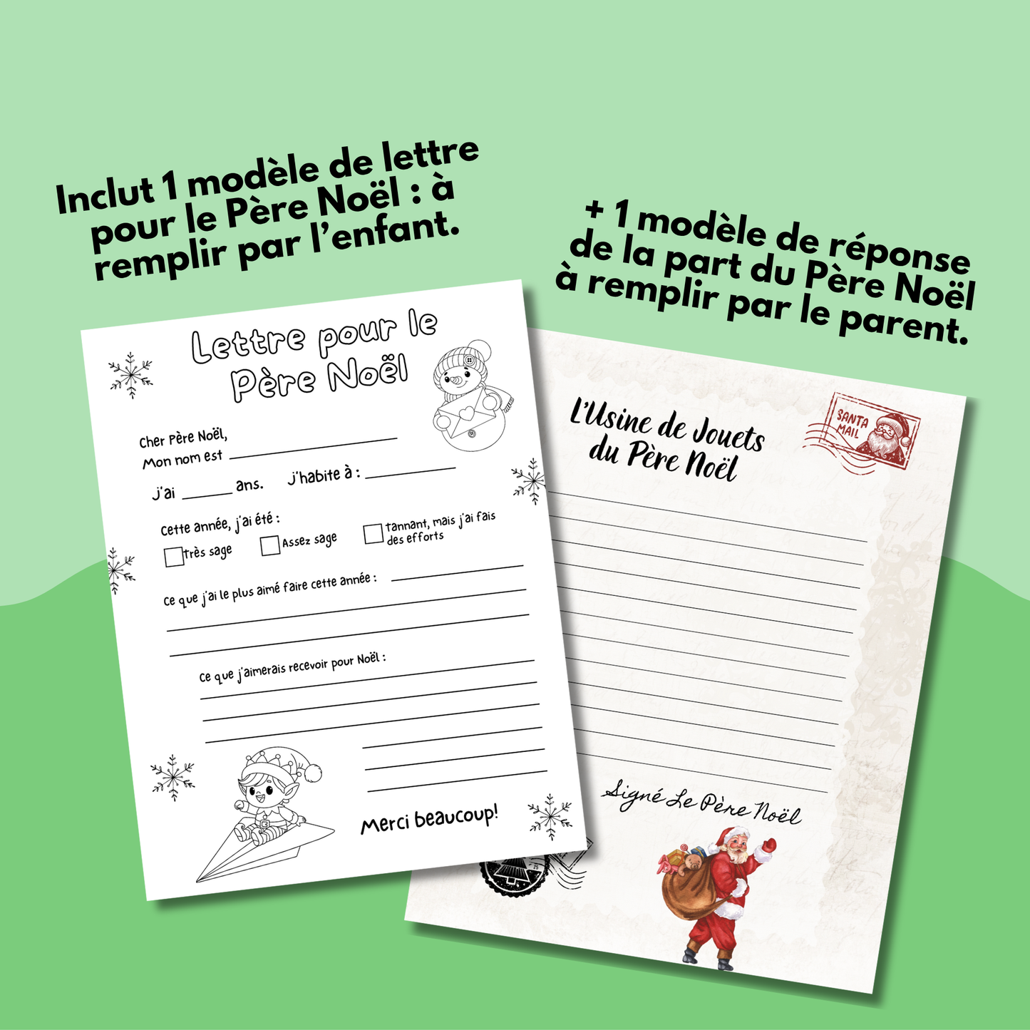 Ensemble d'activités de Noël pour les petits