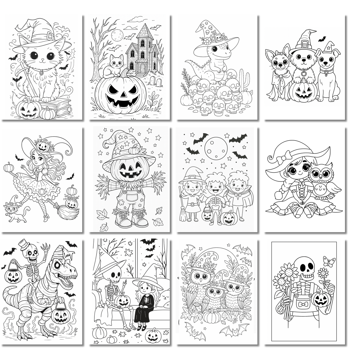 Grand ensemble d'activités d'halloween pour les petits