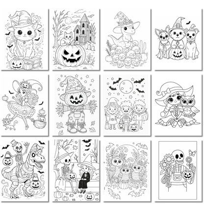 Grand ensemble d'activités d'halloween pour les petits